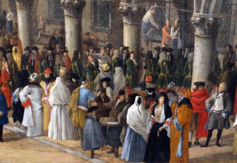 Luca Carlevaris (1663-1729), The Arrival of the 4th Earl of Manchester, in Venice 1707 Oil on canvas