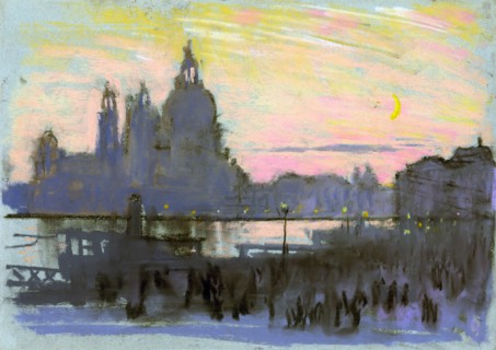The gold moon by Joseph Pennell, 1857-1926, artist