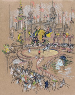 Coney Island by Joseph Pennell, 1857-1926, artist. ca. 1904 - 1908