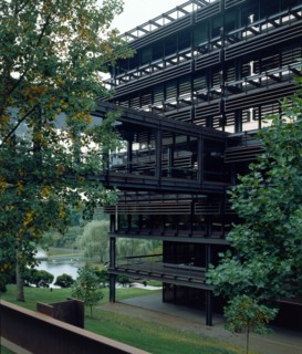 Deere & Company Headquarters, Moline, Illinois, designed by architect Eero Saarinen