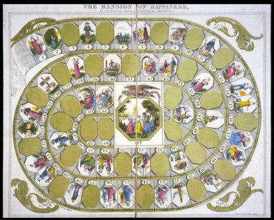 The mansion of happiness, an instructive, moral & entertaining amusement c1843.