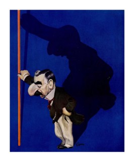 1938 cartoon by Sam Belman: CHAMBERLAIN, THE BOUNDING BUNNY OF EUROPE: