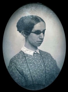 Photographic portrait of Laura Bridgman, photographed by Southworth & Hawes