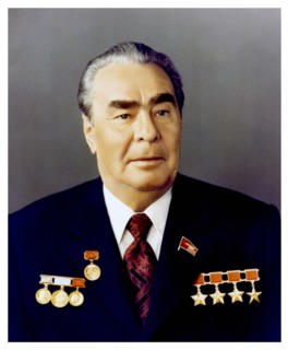 Photographic portrait of Leonid Brezhnev