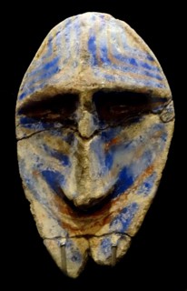 Mask with blue pigment from New Hebrides