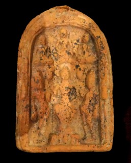 Votive images and plaque representing Buddha, Shakya Muni, Burma Dhamatha Cave