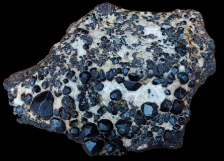 Crystals of the mineral garnet, from Norway