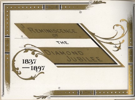 Postcard from New Zealand, celebrating the Diamond Jubilee of Queen Victoria of Great Britain 1897