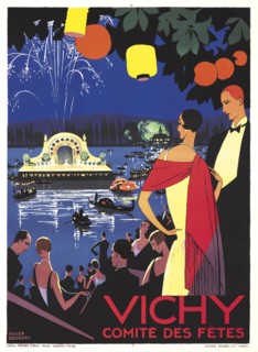 Giclee pint titled 'Vichy Comite des Fetes' by Roger Broders
