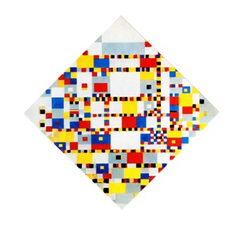 Victory Boogie-Woogie, 1944 by Piet Mondrian. Pieter Cornelis Mondrian