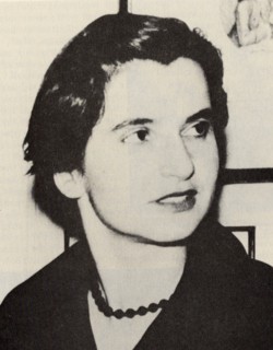 Rosalind Elsie Franklin (1920 – 16 April 1958). English chemist and X-ray crystallographer