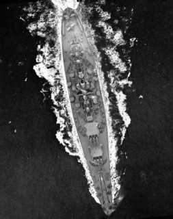 USS North Carolina, off the US east coast, 1942.