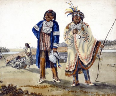 Two Native American, Ottawa Chiefs from Michillimackinac 1820