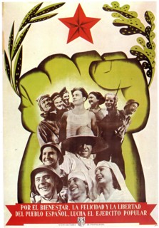 Popular Front Republican propaganda poster: Spanish Civil War 1937
