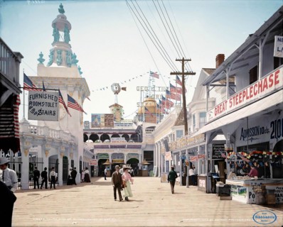 Amusement park on Coney Island, New York