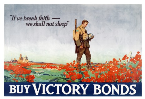 Canadian World war One propaganda poster. 1918