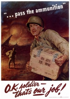 World War Two, American Patriotic Poster.