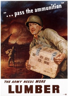 World War Two, American Patriotic Poster.