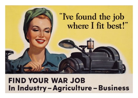 World War Two, American Patriotic Poster.