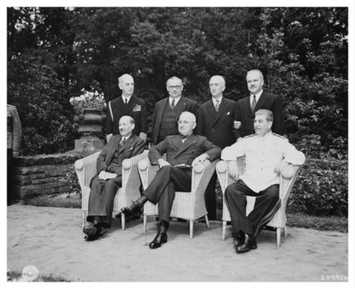 Potsdam ( Berlin ) conference, 1945. the three Allied Powers