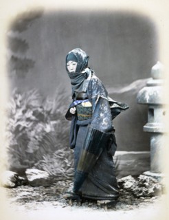 Woman in Winter Dress by Felice Beato
