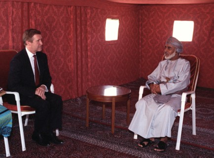 William Cohen meeting with Sultan Quboos bin Said Al-Said