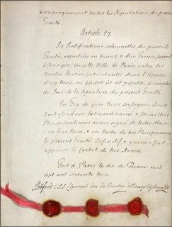 Section from the Treaty of Paris