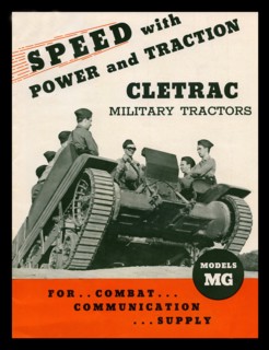 World War Two advert for British armoured tractors used on the Home front