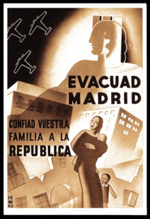Poster made by the Spain Evacuation Board of Defense of Madrid