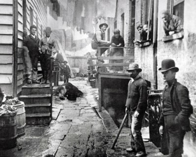 Photograph of Bandits' Roost by Jacob Riis