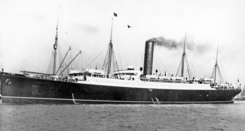 RMS Carpathia; a Cunard Line transatlantic passenger steamship