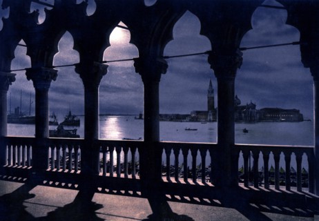 San Georgio by moonlight, from the Doges' Palace, Venice, italy 1900