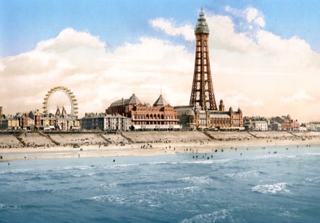 Blackpool Tower and North Pier