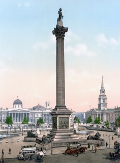 Trafalgar Square and National Gallery, London, England