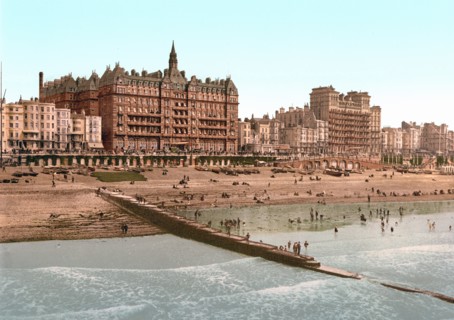 From the pier, Brighton, England 1895