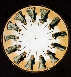 A zoetrope pre-film animation device