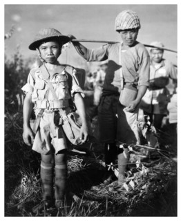 Photograph of a chinese child soldier
