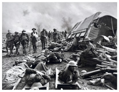 Photograph of injured solider during the First World War