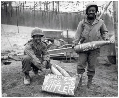 Photograph of an Easter Egg hunt for Adolf Hitler