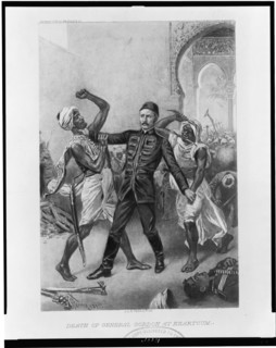 Illustration depicting the death of General Charles George Gordon at Khartoum