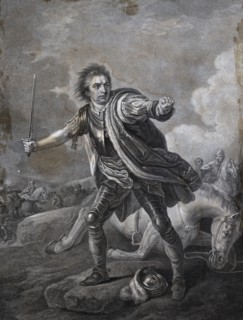 Depiction of actor David Garrick in the role of Richard the Third