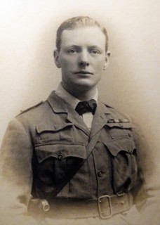 Sir Winston Churchill, (30 November 1874 – 24 January 1965) as an officer in the South African Light Horse. 1899.