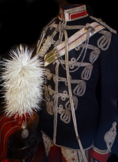 uniform of the 4th Queen's Own Hussars 1895, belonging to Sir Winston Churchill