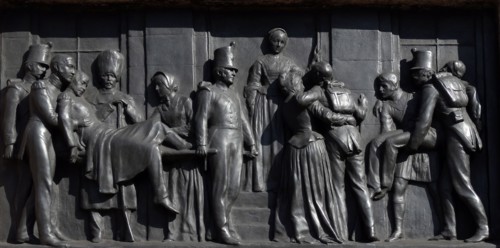 The Crimean War Memorial in St James's, London