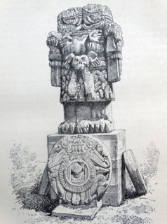 mayan statue of a god circa 900 AD