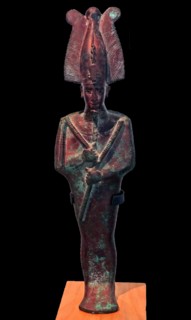 Statuette of the god ancient Egyptian God Osiris