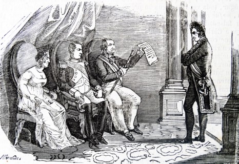 French Emperor Napoleon kept Ferdinand VII of Spain under guard in France