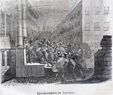 uprisings in the Asturias, which cast out its French governor on 25 May, and 'declared war on Napoleon in Spain 1808