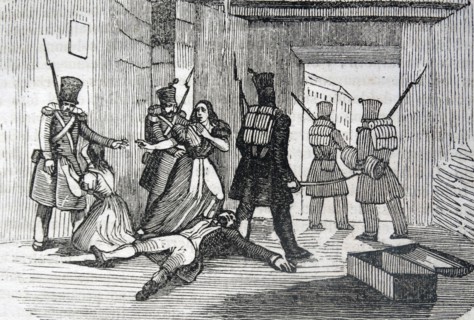 Rebels captured in the Spanish War of Independence 1808