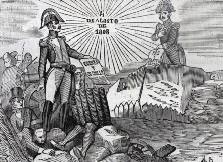 Engraving depicting the heroism of José de Palafox y Melci